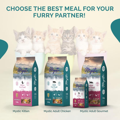 Mystic Adult Gourmet Dry Cat Food