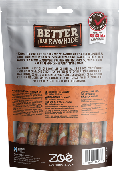 ZOE - Rawhide Free Twists Treats for Dogs - Peanut Butter Flavour