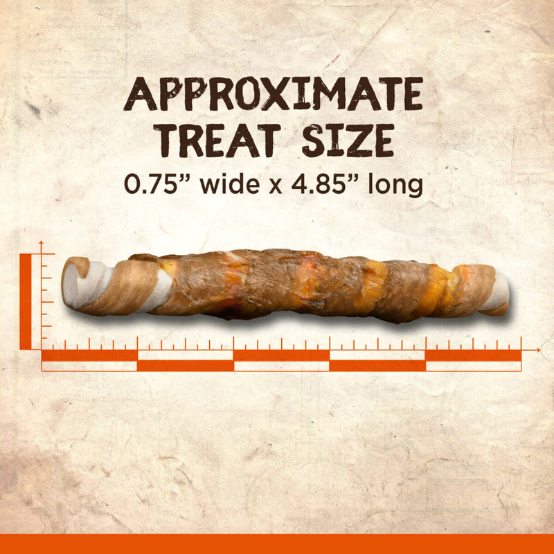 ZOE - Rawhide Free Twists Treats for Dogs - Peanut Butter Flavour