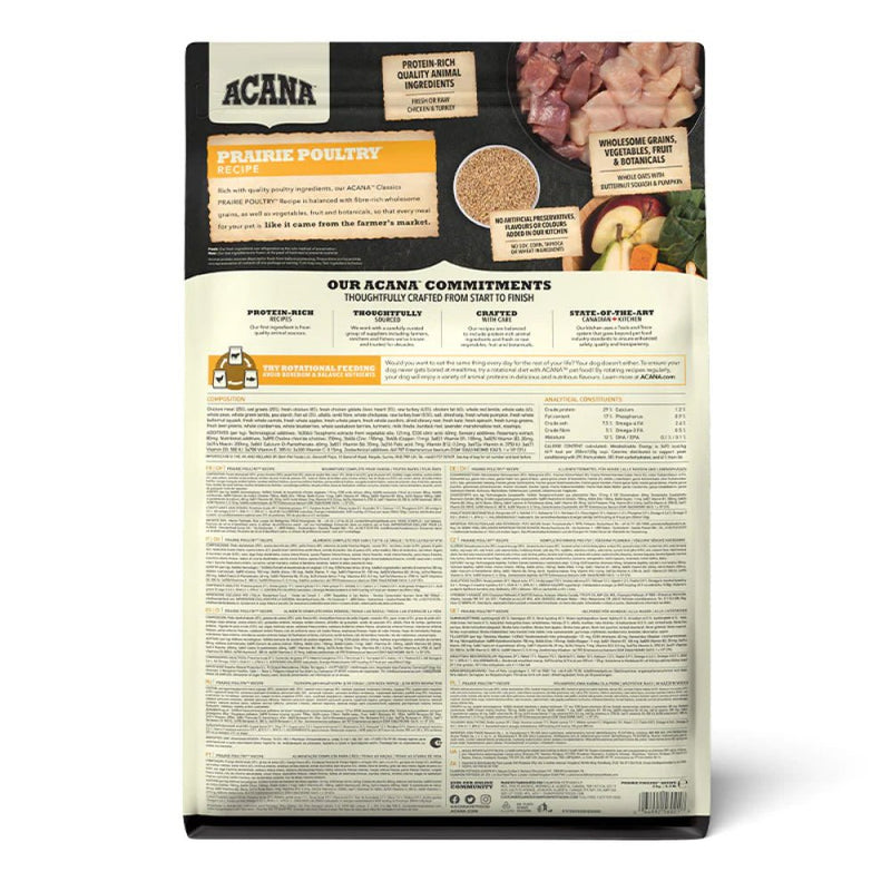 ACANA Prairie Poultry Dry Dog Food (All Dog Breeds & Life Stages)