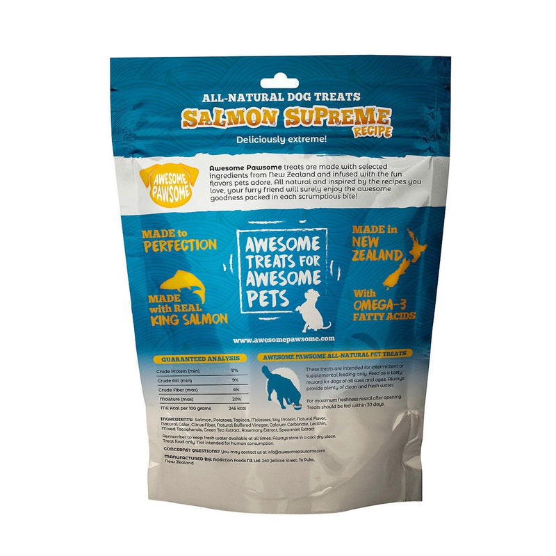 Awesome Pawsome - Salmon Supreme Recipe All-Natural Grain-Free Dog Treats, 85g