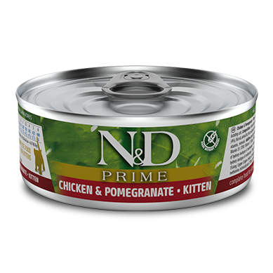 Farmina N&D Prime, Kitten - Chicken & Pomegranate, Cat Wet Food, 80g