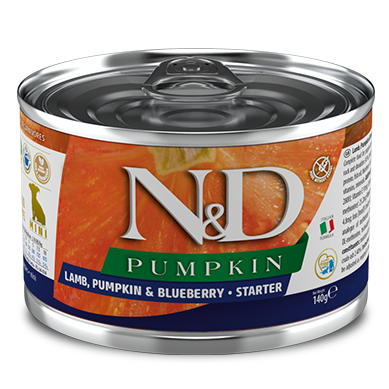 FARMINA - N&D - Lamb, Pumpkin and Blueberry - Mini Starter - Grain free - Wet Dog Food - 140g
