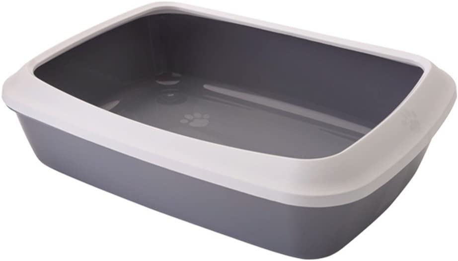 Savic-Iriz - Cat Litter Tray with Rim Retro Cold - Gray (17-inch)