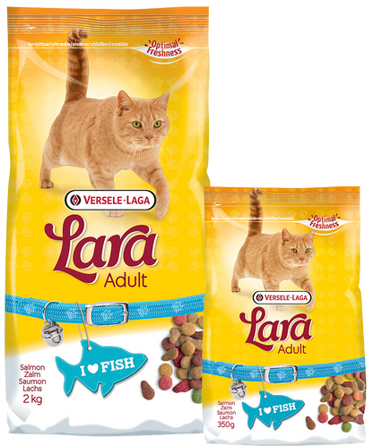 Lara - Salmon - dry adult cat food - 350g, 2kg