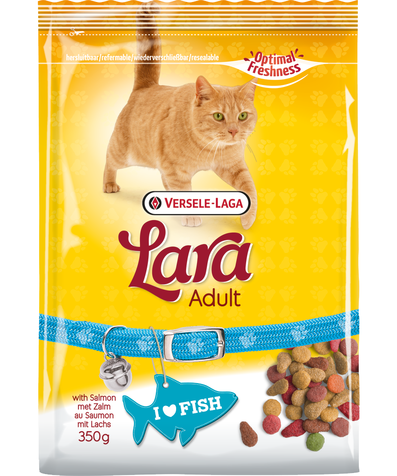 Lara - Salmon - dry adult cat food - 350g, 2kg