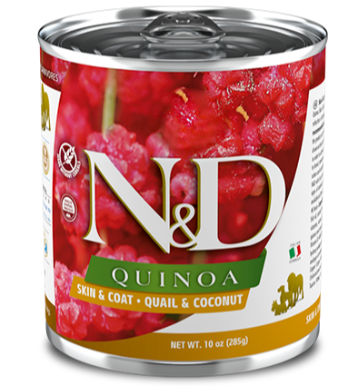 FARMINA - N&D - Quinoa - Skin And Coat - Quail & Coconut - Wet Dog Food - Adult - 285g