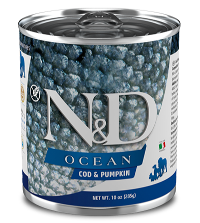 FARMINA - Ocean, Codfish and Pumpkin, Dog Wet Food, Grain-Free, Adult, 285g