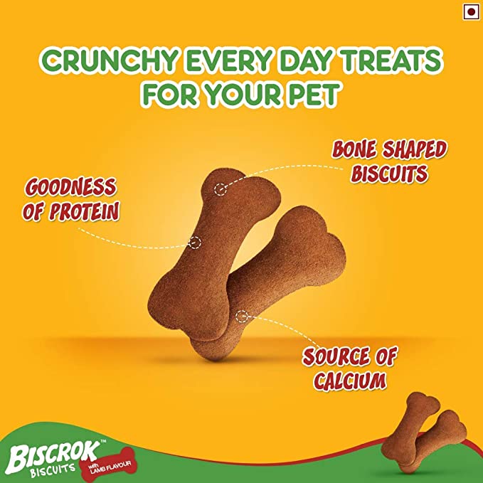 Pedigree - Biscrok Biscuits - Lamb Flavor - For Dogs (Above 4 Months)
