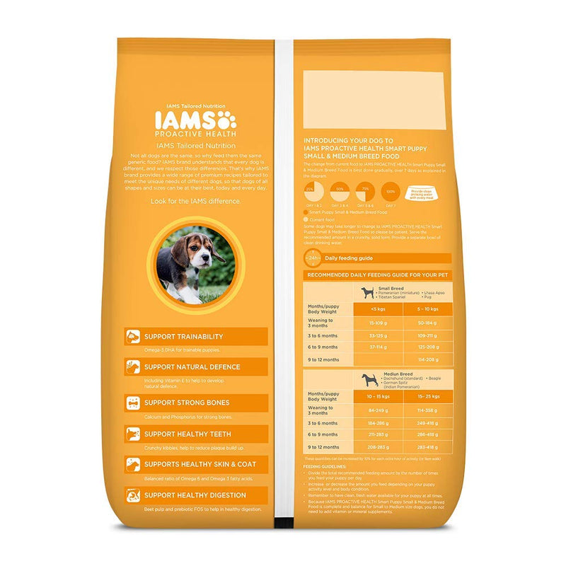 IAMS - Proactive Health Smart Puppy Small & Medium Breed Dogs (<1 Years) Dry Dog Food