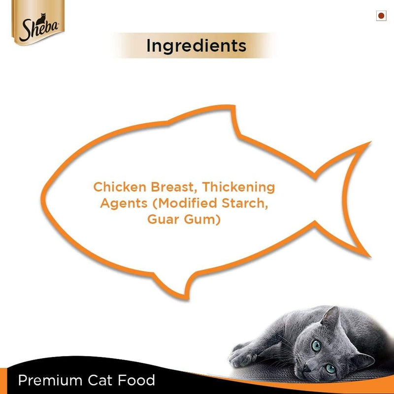 Sheba - Deluxe Premium Succulent Chicken Breast in Gravy - Wet Food For Cat - 85g Can