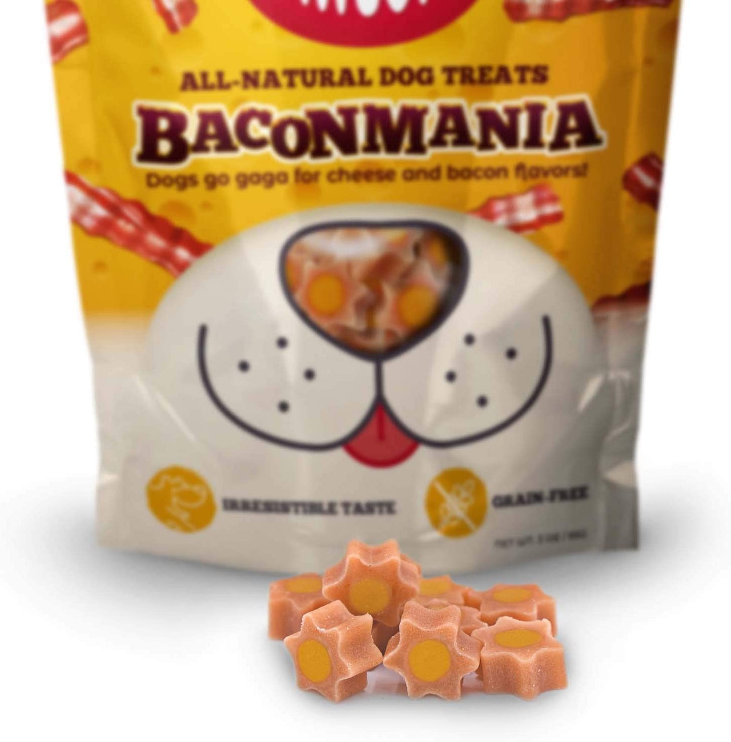 Awesome Pawsome - Baconmania All-Natural Grain-Free Dog Treats, 85g