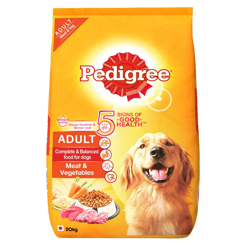 Pedigree - Meat & Vegetables - Dry Food For Adult Dogs - 20Kg