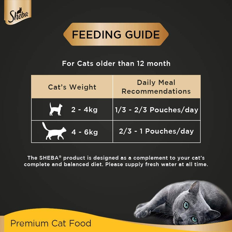 Sheba - Rich Premium Tuna Pumpkin & Carrot in Gravy - Wet Food For Adult (+1 Year) Cat - 70g