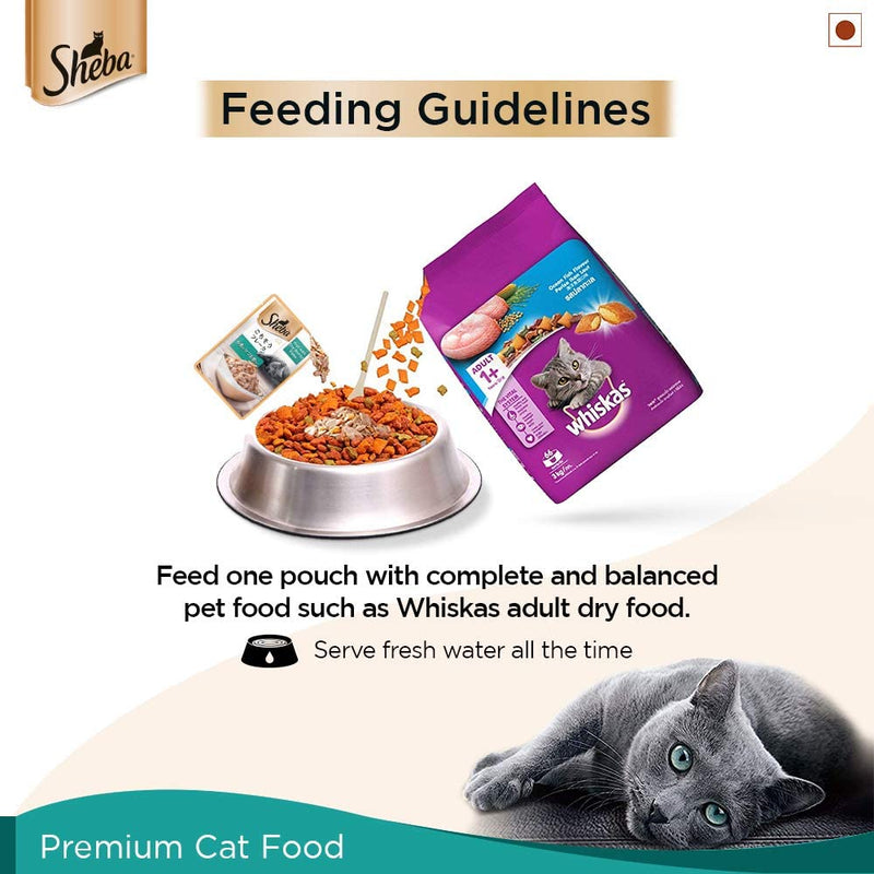 Sheba - Rich Premium Fish with Dry Bonito Flake - Wet Food For Cat - 35 g