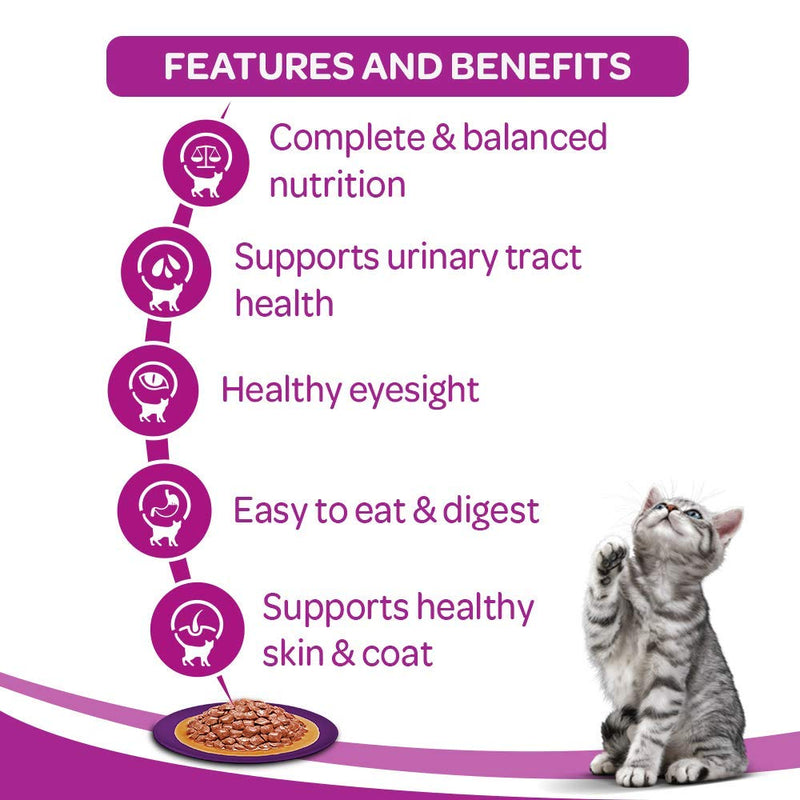 Whiskas - Salmon in Gravy - Wet Food For Adult Cat - 85gm