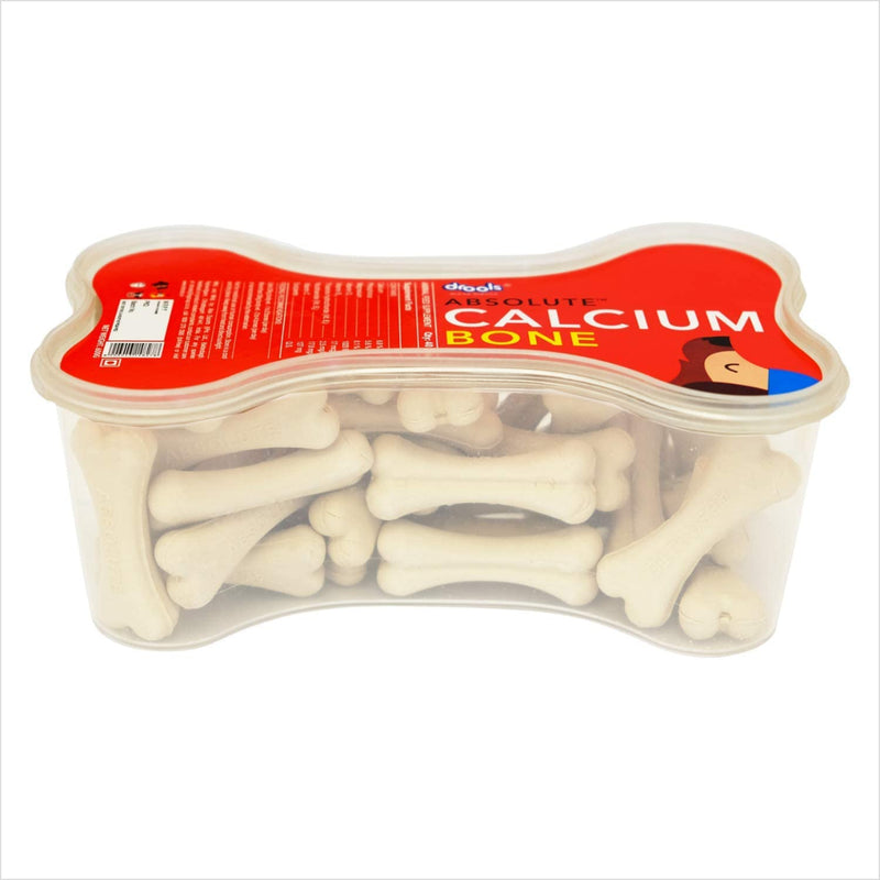 Drools - Absolute Calcium Bone Jar - Supplement For Dog - 20 Pieces (300 gm), 40 pieces (600gm)