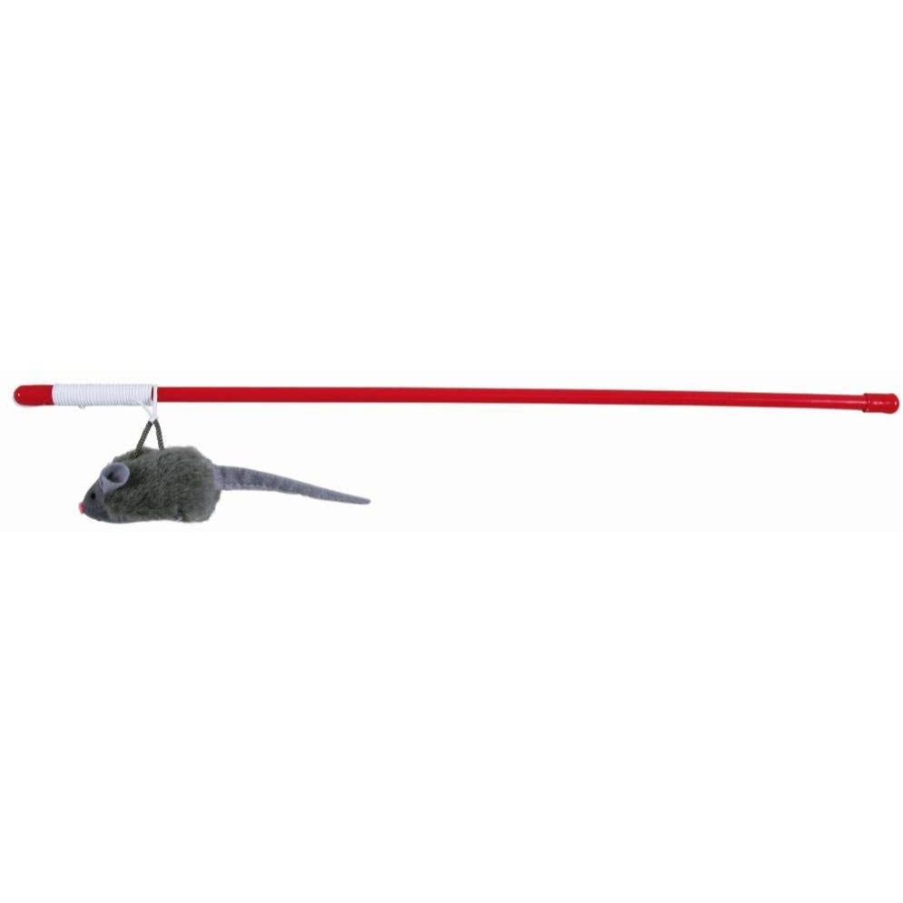 Trixie - Squeaky Playing Rod, Cat Toy 47 cm