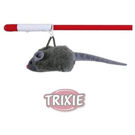 Trixie - Squeaky Playing Rod, Cat Toy 47 cm