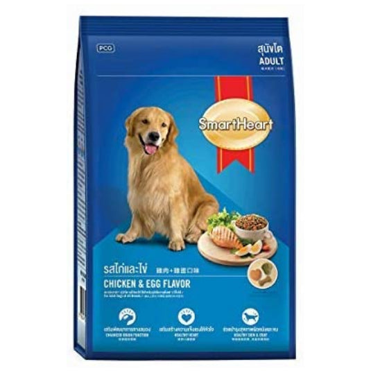 Smart Heart - Adult Dog Dry Food, Chicken & Egg Flavour