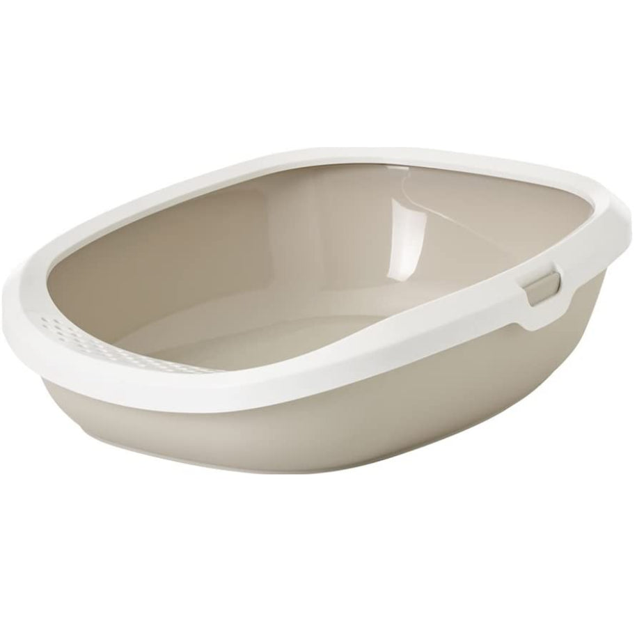Savic-Gizmo - Cat Litter Tray with Rim Large (Mocha) 20 inch