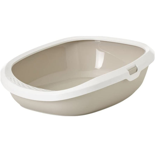 Savic-Gizmo - Cat Litter Tray with Rim Large (Mocha) 20 inch