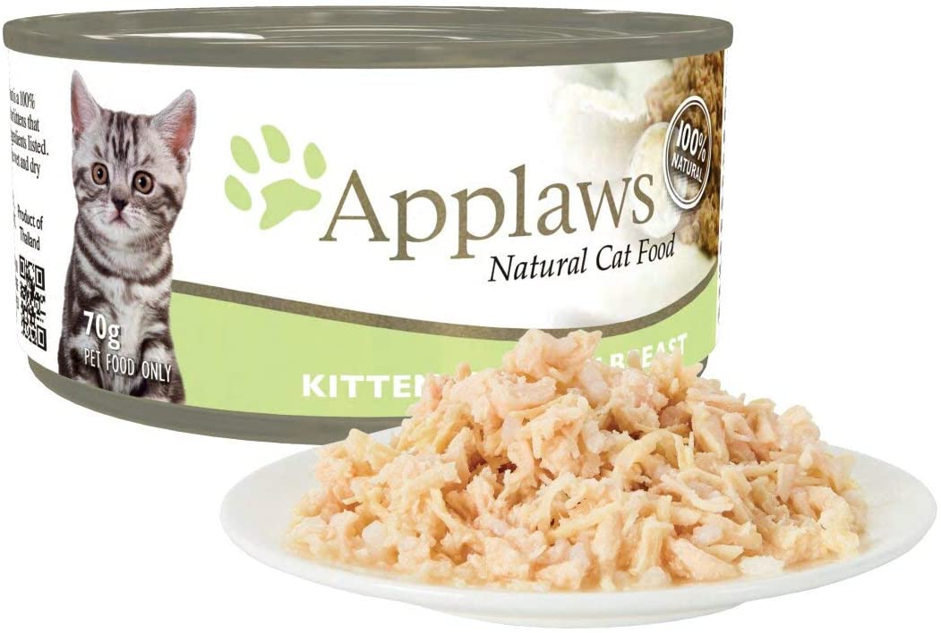 Applaws Kitten Wet Food 70g Chicken Breast in Broth (Pack of 24)