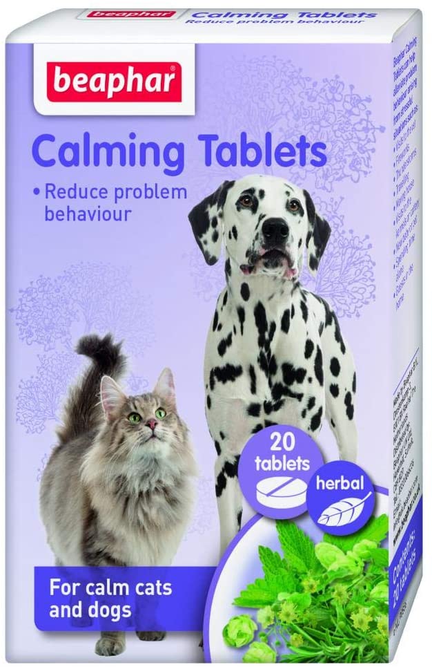 Beaphar -  Herbal Calming Tablet for Dogs and Cats - 20 Tablets