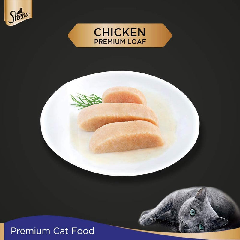 Sheba - Rich Premium Chicken Loaf - Wet Food For Adult (+1 Year) Cat - 70g