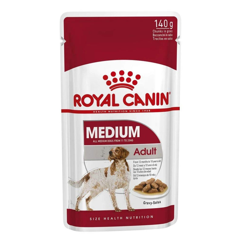 Royal Canin - Wet Dog Food - Medium Adult - 140g X 10 Pouches
