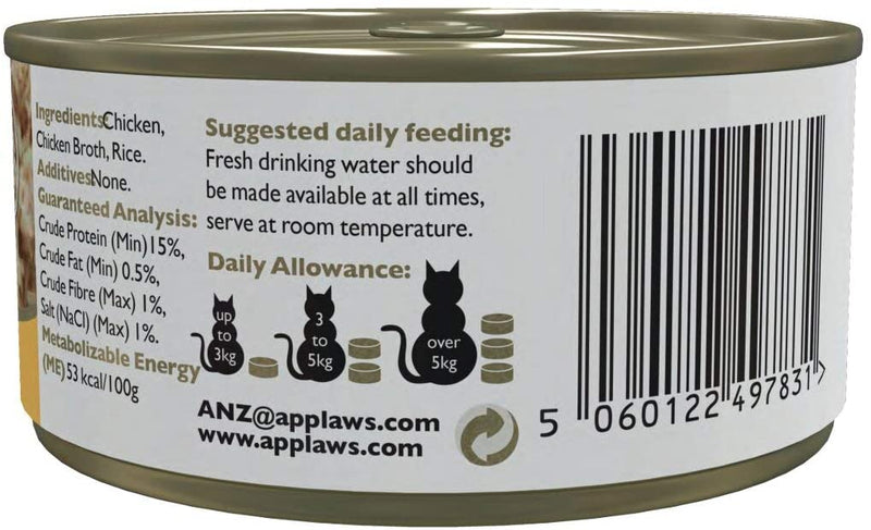 Applaws Cat Wet Food 70g Chicken Breast in Broth (Pack of 24)