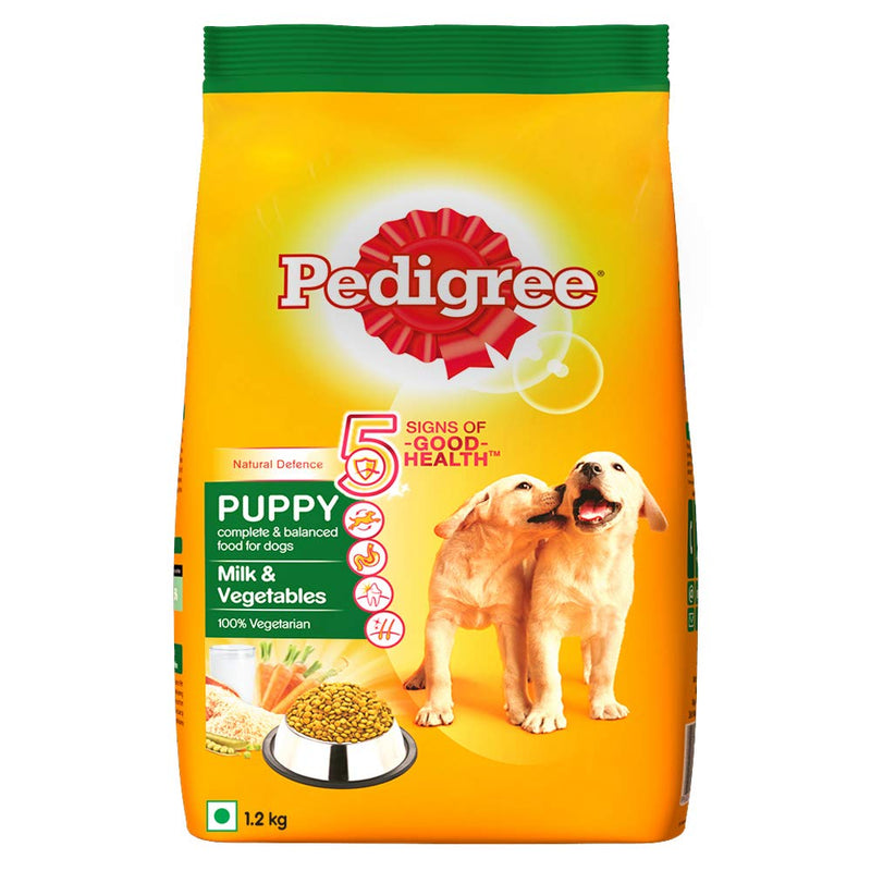Pedigree - Milk & Vegetables - Dry Dog Food For Puppy - 1.2 kg