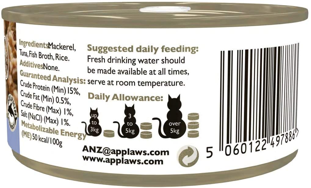 Applaws Cat Wet Food 70g Ocean Fish in Broth (Pack of 24)