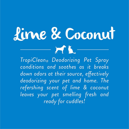 Tropiclean - Lime & Coconut Deodorizing Pet Spray, 236 ml