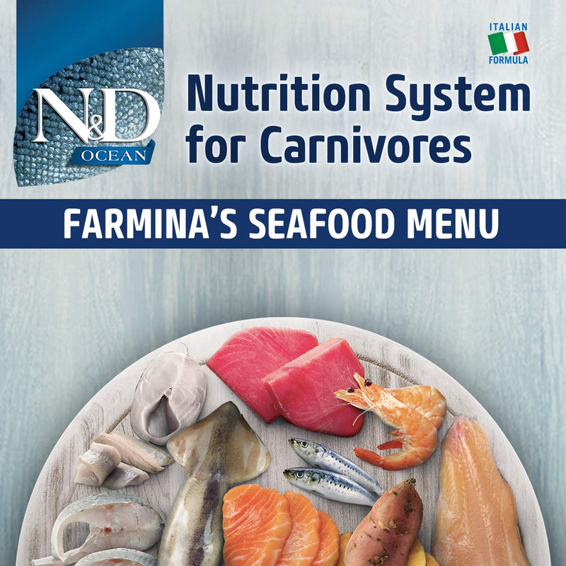 FARMINA N&D Ocean - Codfish, Pumpkin and Orange - Dry Dog Food - Grain Free - Adult - Medium and Maxi Breed