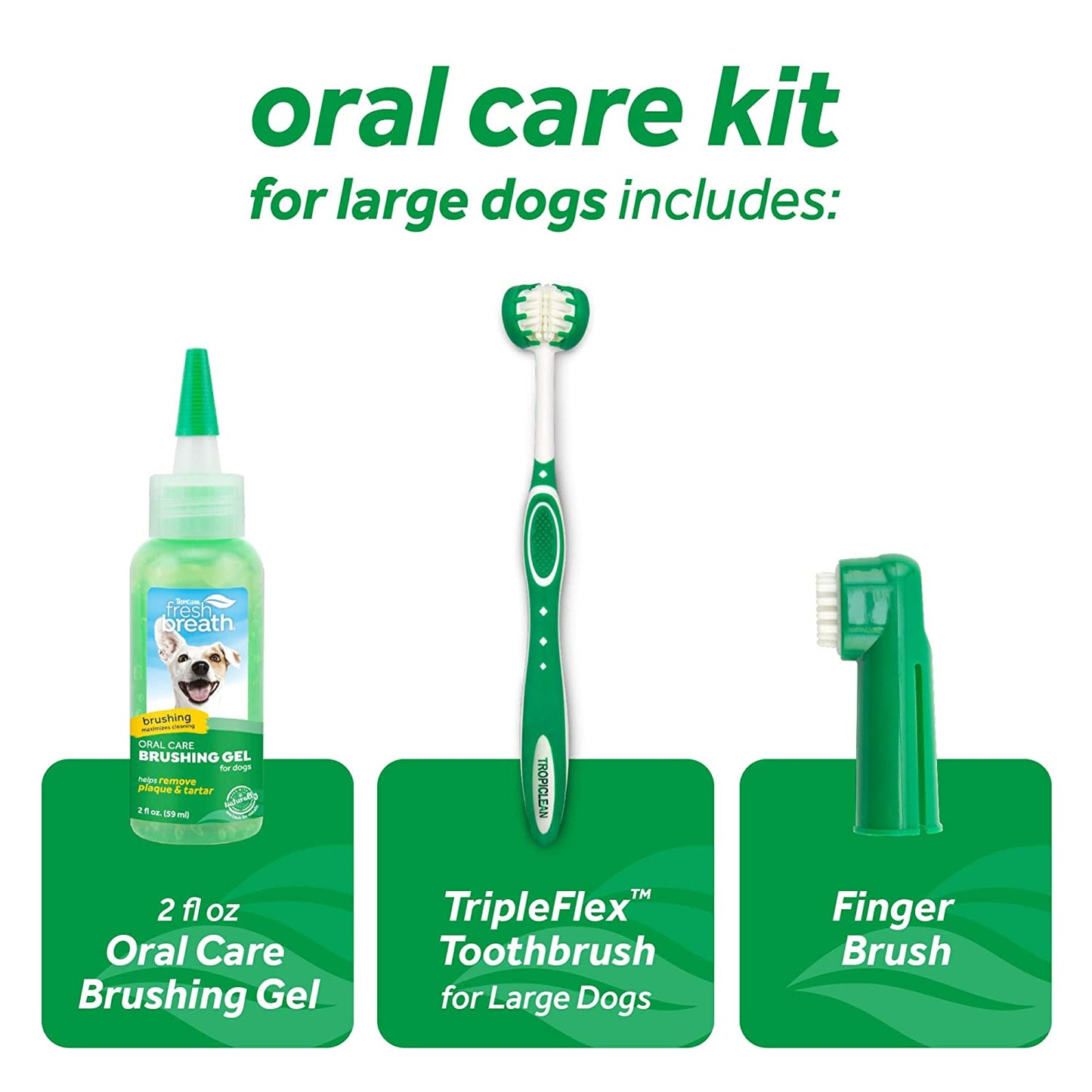 Tropiclean - Fresh Breath Oral Care Traditional Kit For Dogs