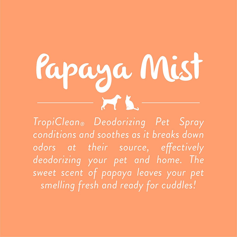 Tropiclean - Papaya Mist (Moisturising) Pet Cologne Spray, 236 ml