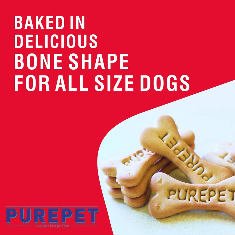 Purepet - Chicken Flavour - Real Chicken Biscuit -  Treats Jar For Dog - 905gm