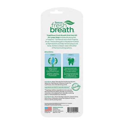 Tropiclean - Fresh Breath Oral Care Traditional Kit For Dogs