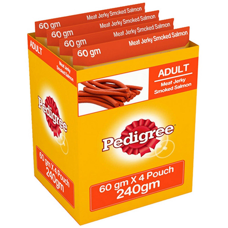 Pedigree - Meat Jerky Stix - Smoked Salmon - Adult Dog Treat - 60gm