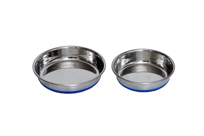 Durapet - Stainless Steel Cat Dish with Silicone Bonding at Bottom