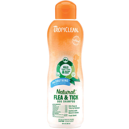 Tropiclean - Natural Flea & Tick Shampoo, Plus Soothing