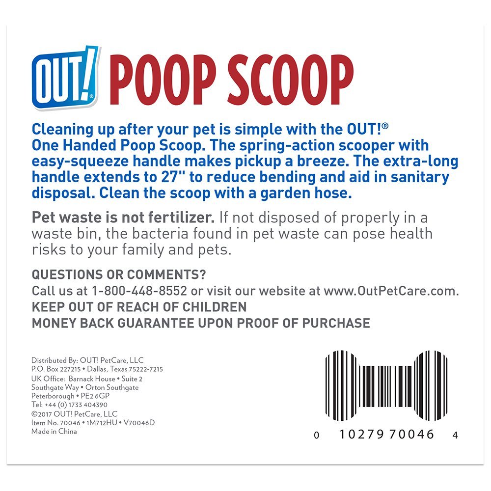 OUT! - One Handed Dog Poop Scoop