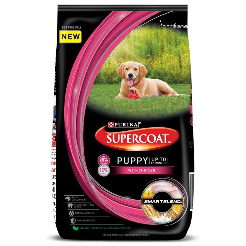 Purina - Supercoat Puppy Dry Dog Food with real chicken