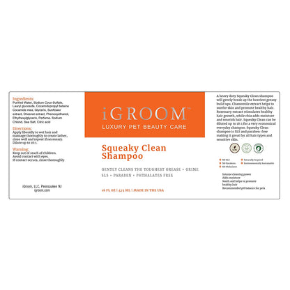 iGroom Squeaky Clean Pet Shampoo