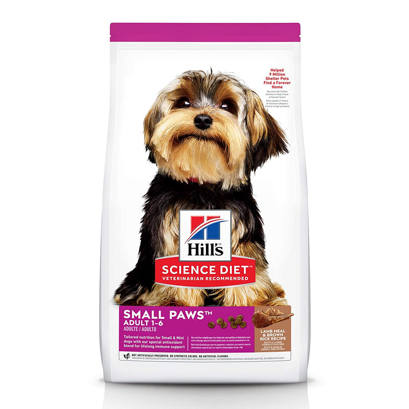 Hill's Science Diet Adult Small Paws Lamb Meal & Brown Rice Recipe dog food