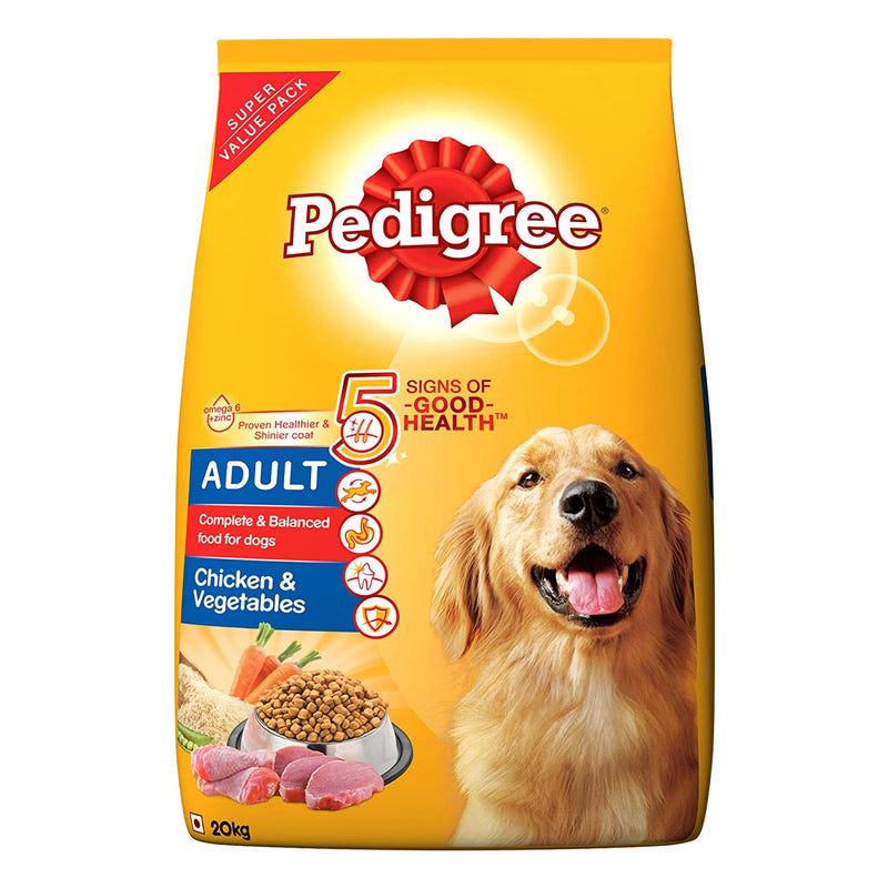 Pedigree - Chicken & Vegetables - Dry Food For Adult Dogs