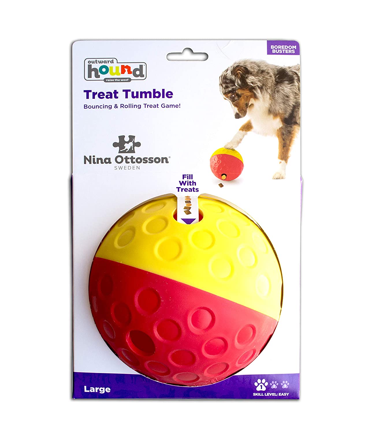 Outward Hound - Nina Ottosson Treat Tumble Ball, Large