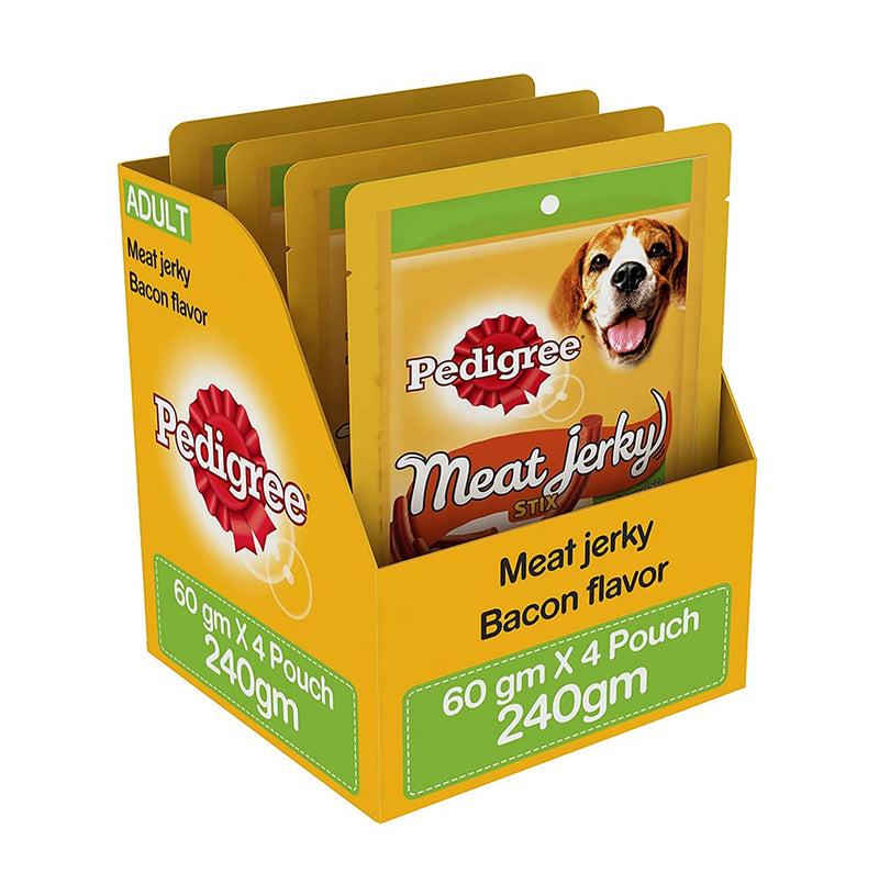 Pedigree - Meat Jerky Stix - Bacon - Adult Dog Treats - 60gm