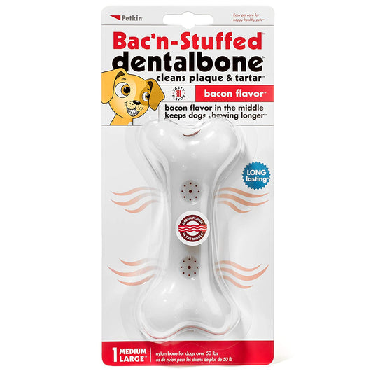 Petkin - Bac’n-Stuffed Dentalbone, Bacon flavor